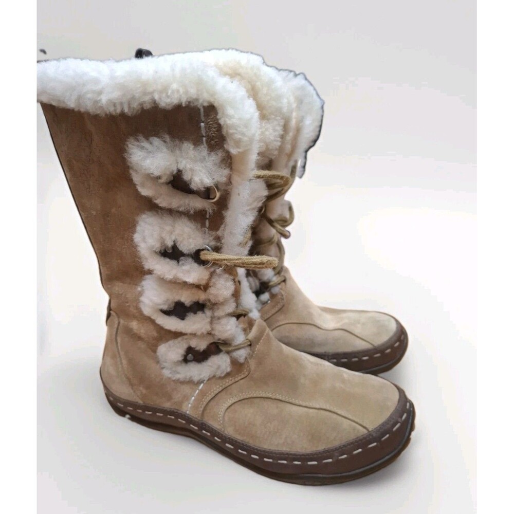 The North Face Abby II Women’s Brown Suede Faux Fur Insulated Waterproof Boot 10